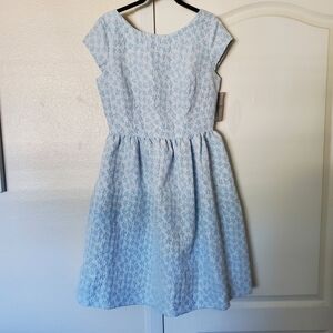 Helene Berman Babydoll Jacquard Dress Size 8